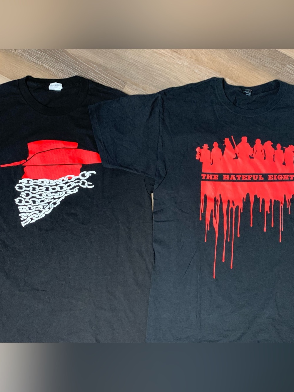Quentin Tarantino Movie Promo Set The Hateful Eight & Django Unchained T-Shirt
